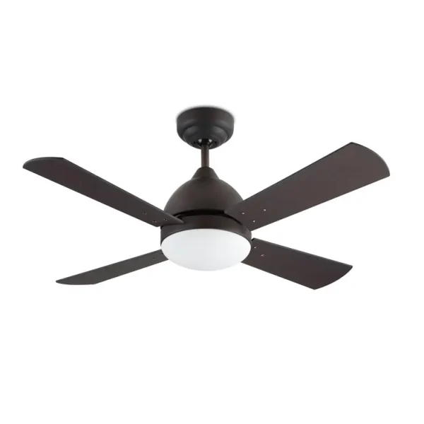Ventilador Forlight Borneo marrón aspa marrón ó haya con luz 106,6 cm