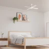 Ventilador Forlight Borneo blanco aspa blanco ó gris con luz 106,6 cm