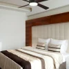 Ventilador Forlight Borneo marrón aspa marrón ó haya con luz 106,6 cm
