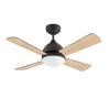 Ventilador Forlight Borneo marrón aspa marrón ó haya con luz 106,6 cm