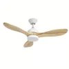 Ventilador de techo Forlight Calar M blanco pino LED 107 cm