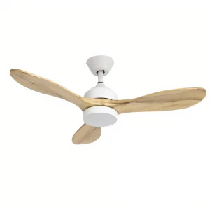 Ventilador de techo Forlight Calar M blanco pino LED 107 cm