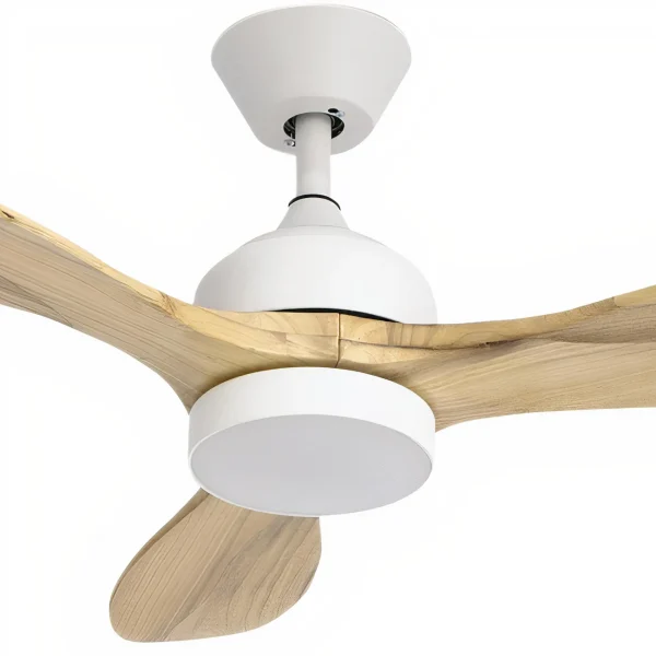 Ventilador de techo Forlight Calar M blanco pino LED 107 cm