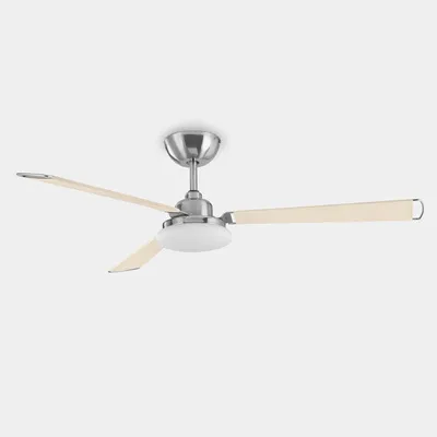 Ventilador de techo Forlight Calima níquel Plata luz LED 126 cm