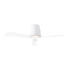 Ventilador de techo Forlight GARBI blanco transparente LED 132 cm