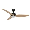Ventilador de techo Forlight July negro roble LED 122 cm