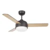 Ventilador Forlight Klar marrón aspa abellana ó marrón LED 106 cm