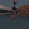 Ventilador de techo Forlight Phuket marrón sin luz 132 cm