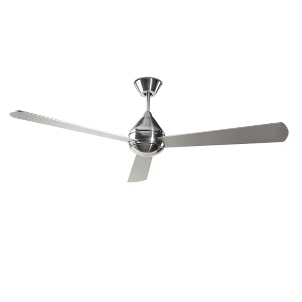 Ventilador Forlight Tupai níquel aspa gris ó wengue sin luz 132 cm
