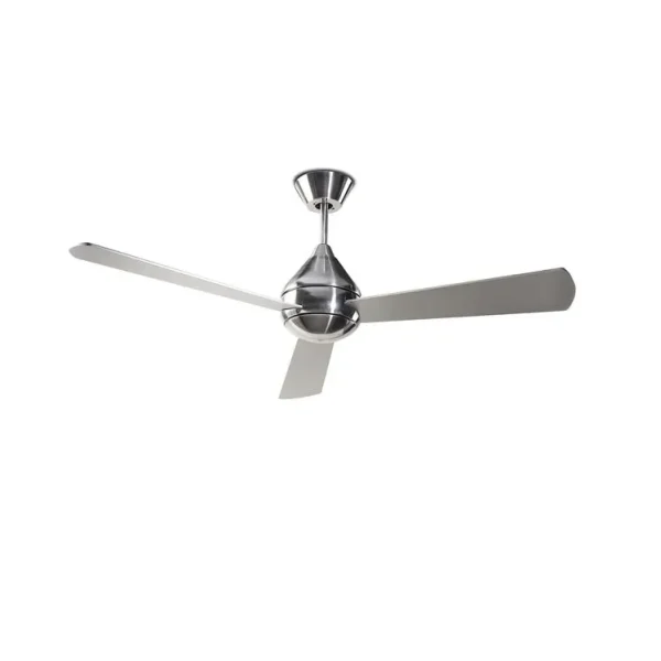 Ventilador Forlight Tupai níquel aspa gris ó wengue sin luz 106 cm