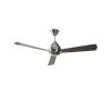 Ventilador Forlight Tupai níquel aspa gris ó wengue sin luz 106 cm