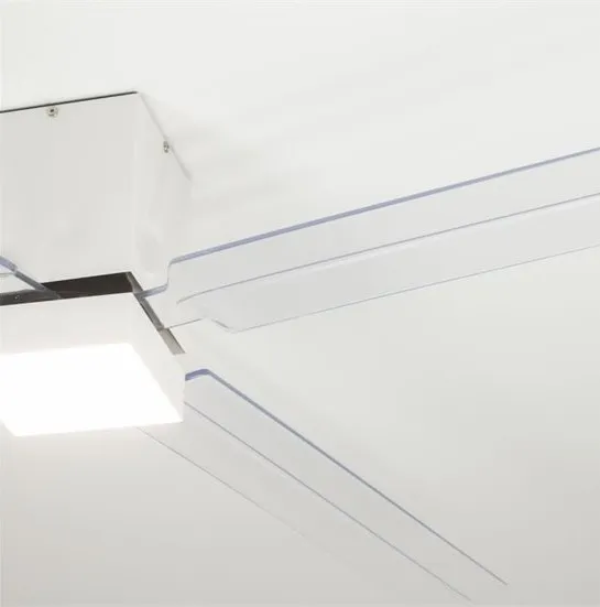 Ventilador de techo Forlight Zonda blanco transparente LED 145 cm
