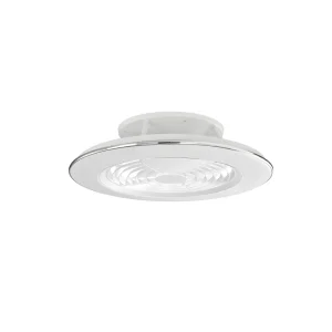 Ventilador de techo Mantra Alisio Blanco Transparentes Luz LED 63 cm