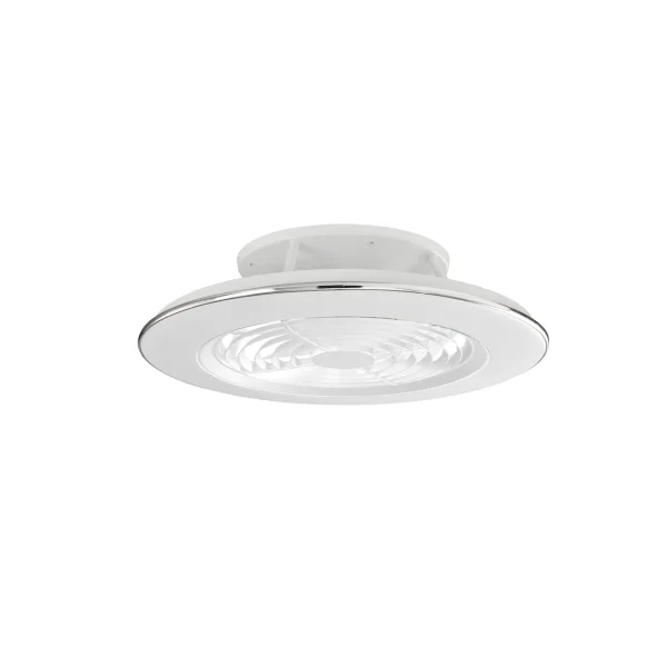 Ventilador de techo Mantra Alisio Blanco Transparentes Luz LED 63 cm