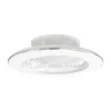 Ventilador Mantra Alisio XL Blanco Transparentes Luz LED 73,5 cm