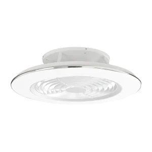 Ventilador Mantra Alisio XL Blanco Transparentes Luz LED 73,5 cm