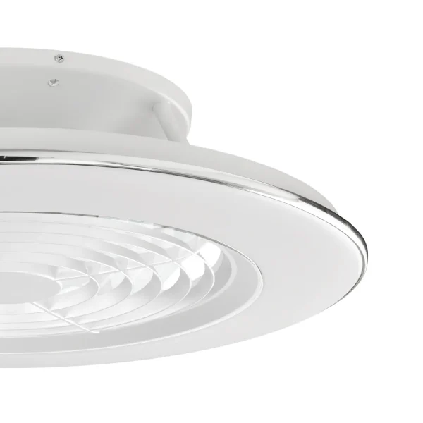 Ventilador Mantra Alisio XL Blanco Transparentes Luz LED 73,5 cm