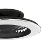 Ventilador Mantra Alisio XL Negro Transparentes Luz LED 73,5 cm