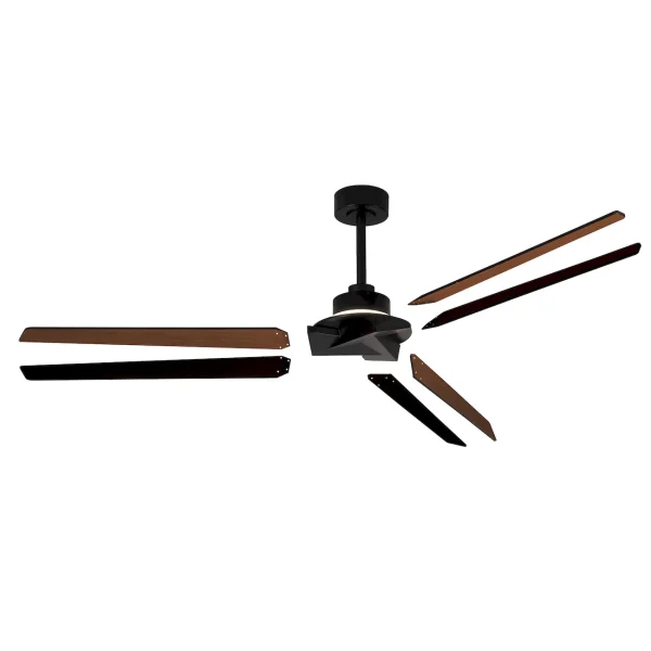 Ventilador de techo Mantra Brisa Negro Madera oscura Luz LED 177 cm