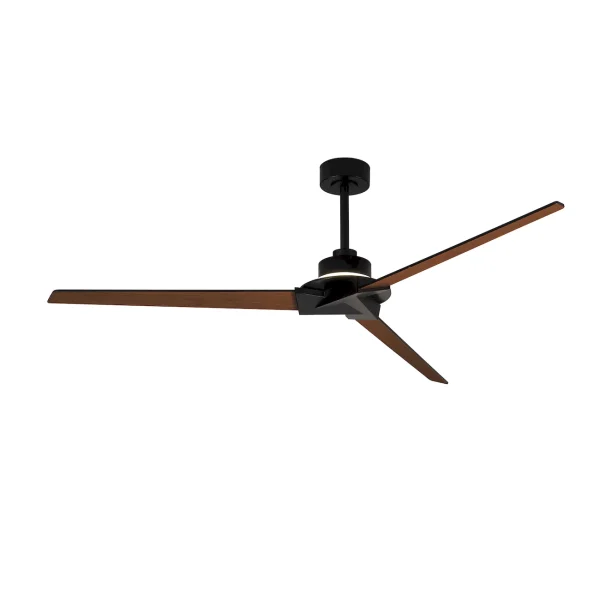 Ventilador de techo Mantra Brisa Negro Madera oscura Luz LED 177 cm