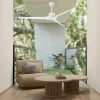 Ventilador de techo Mantra Brisa MINI Blanco Blanco Luz LED 150 cm