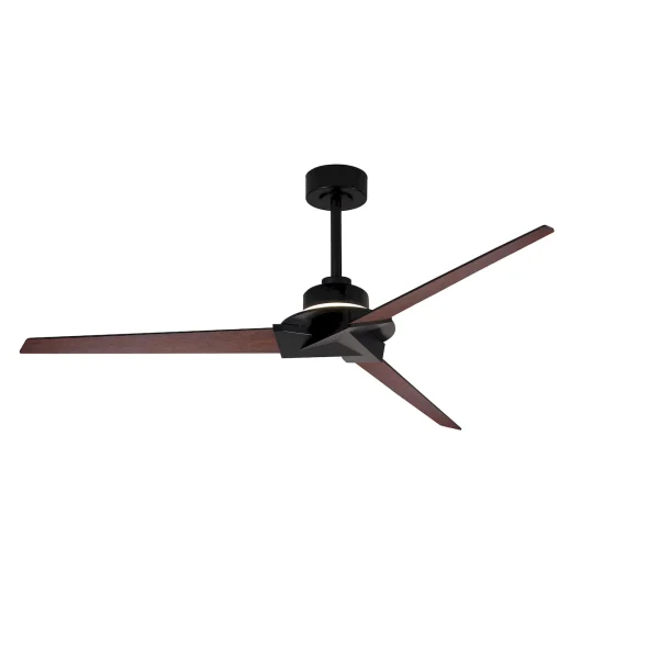 Ventilador Mantra Brisa MINI Negro Madera oscura Luz LED 150 cm