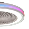 Ventilador Mantra Gamer BIG Blanco Transparentes Luz LED 55,6 cm