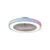 Ventilador de techo Mantra Gamer Blanco Transparentes Luz LED 46,6 cm