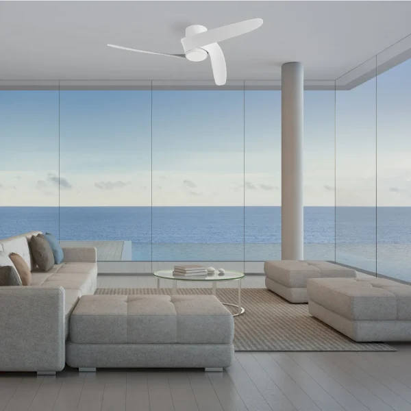 Ventilador de techo Mantra Groenland S Blanco Blanco Luz LED 102 cm