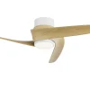 Ventilador Mantra Groenland XS Blanco Madera clara Luz LED 79,5 cm