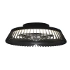 Ventilador de techo Mantra Himalaya Negro Transparentes Luz LED 63 cm