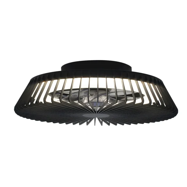 Ventilador de techo Mantra Himalaya Negro Transparentes Luz LED 63 cm