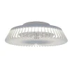 Ventilador Mantra Himalaya Blanco Transparentes Luz LED 63 cm