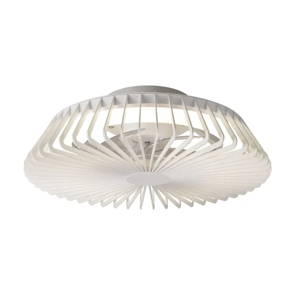 Ventilador Mantra Himalaya MINI Blanco Transparentes Luz LED 53 cm