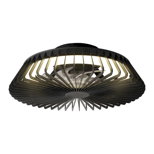 ventilador-techo-mantra-himalaya-mini-led-motor-dc-7-aspas-8197 Ventilador Mantra Himalaya MINI Negro Transparentes Luz LED 53 cm
