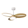 Ventilador Mantra Infinity Fan Blanco Madera clara Luz LED 92,5 cm