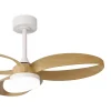 Ventilador Mantra Infinity Fan Blanco Madera clara Luz LED 92,5 cm