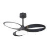 Ventilador de techo Mantra Infinity Fan Negro Negro Luz LED 92,5 cm