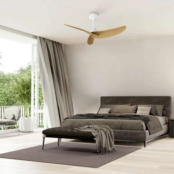 Ventilador de techo Mantra Ipanema Blanco Madera clara Sin Luz 107 cm