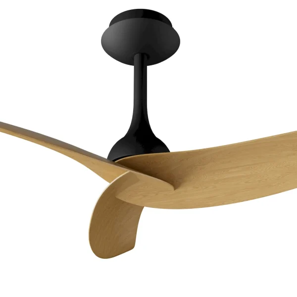 Ventilador de techo Mantra Ipanema Negro Madera clara Sin Luz 107 cm