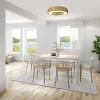 Ventilador Mantra Kilimanjaro Blanco y ratan Transparentes Luz LED 65 cm