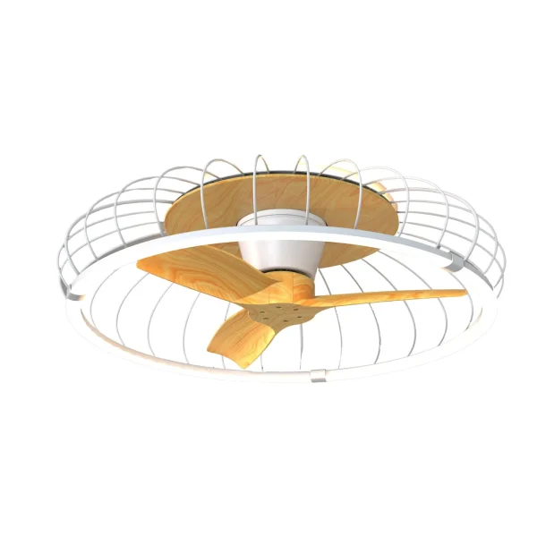 Ventilador de techo Mantra Nature Blanco Madera clara Luz LED 79 cm