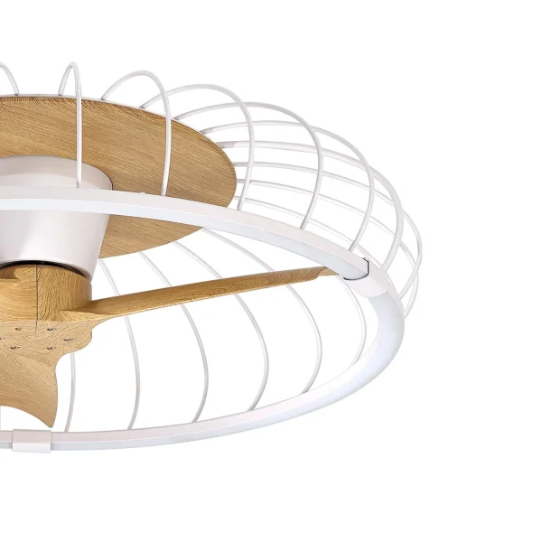 Ventilador de techo Mantra Nature Blanco Madera clara Luz LED 79 cm