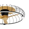 Ventilador de techo Mantra Nature Negro Madera clara Luz LED 79 cm