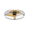 Ventilador de techo Mantra Nature Negro Madera clara Luz LED 79 cm