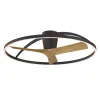 Ventilador de techo Mantra Nepal II Negro Madera clara Luz LED 100 cm