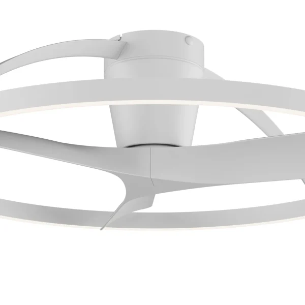 Ventilador de techo Mantra Nepal II MINI Blanco Blanco Luz LED 75 cm