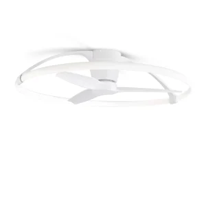 Ventilador de techo Mantra Nepal Blanco Blanco Luz LED 105 cm
