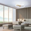 Ventilador de techo Mantra Nepal Blanco Madera clara Luz LED 105 cm