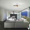 Ventilador de techo Mantra Nepal Plata Madera oscura Luz LED 105 cm